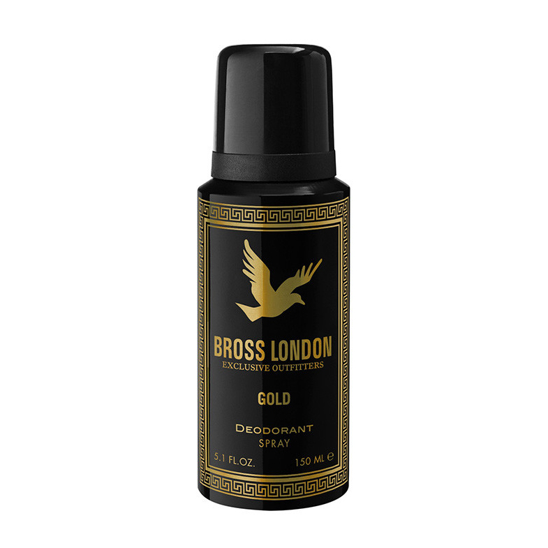 BROSS LONDON DESODORANTE GOLD X 150 ML.